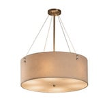 Textile Finials 8 Light Crem F3 Oversized Pendant by Justice Design - FAB-9534-CREM-F3