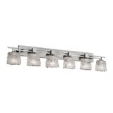 Veneto Luce Aero 6 Light Oval Lace Vanity Light by Justice Design - GLA-8706-30-LACE