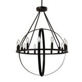 Orbit 12 Light Chandelier 45 Inch Tall and 32 Inch Wide by Justice Design - NSH-4284
