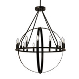 Orbit 12 Light Chandelier 45 Inch Tall and 32 Inch Wide by Justice Design - NSH-4284