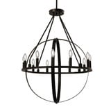 Orbit 12 Light Chandelier 45 Inch Tall and 32 Inch Wide by Justice Design - NSH-4284