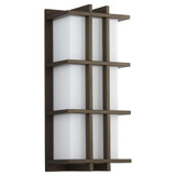 Telshor 10.1W 1 LED Outdoor Wall Mount 16.5 Inch X 7.25 Inch Wide by Oxygen - 3-710