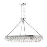 Calypso 8 Light Chandelier 24.75 Inch Tall X 39.75 Inch Wide by Crystorama - 279
