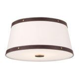 Callahan 3 Light Flush Mount 8.25 Inch Tall and 17 Inch Wide by Crystorama - CAL-2400