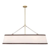 Callahan 6 Light Linear Chandelier 20.75 Inch X 47.5 Inch Wide by Crystorama - CAL-2407