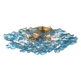 Esme 6 Light Semi Flush Mount 7 Inch Tall and 22.5 Inch Wide by Crystorama - ESM-4000
