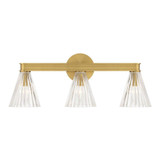 Lotus 3 Light Bath Vanity 9.25 Inch Tall and 23.5 Inch Wide by Crystorama - LOT-703