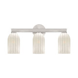 Lotus 3 Light Bath Vanity 11 Inch Tall and 22.75 Inch Wide by Crystorama - LOT-713