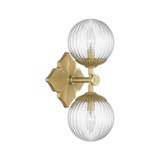 Orly 2 Light Wall Sconce 16 Inch Tall and 7.5 Inch Wide by Crystorama - ORY-1002