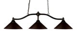 Chance 3 Light Island/Billiard 14 Inches Wide by 13.5 Inches High by Z-Lite - 147BRZ