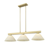 Cobalt 3 Light Medium Pendant by Z-Lite 152MGLD-14