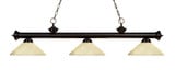 Riviera 3 Light Island/Billiard 16 Inches Wide by 15 Inches High by Z-Lite - 200-3BRZ