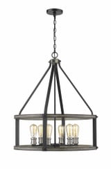 Dingle Loan 6 Light Large Pendant 30 Inch Tall by Bailey Street Home - 372-BEL-856827