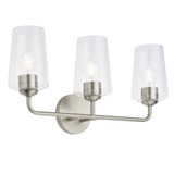 Celino 3 Light Bath Vanity 11 Inch Tall and 6.5 Inch Wide by Progress - P30054-3V