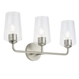Celino 3 Light Bath Vanity 11 Inch Tall and 6.5 Inch Wide by Progress - P30054-3V