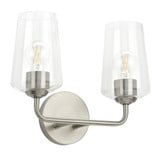 Celino 2 Light Bath Vanity 11 Inch Tall and 6.5 Inch Wide by Progress - P30054-2V