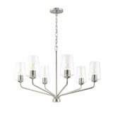 Celino 6 Light Chandelier 21 Inch Tall and 32 Inch Wide by Progress - P400443