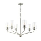 Celino 6 Light Chandelier 21 Inch Tall and 32 Inch Wide by Progress - P400443
