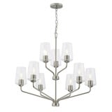 Celino 9 Light Chandelier 30 Inch Tall and 32 Inch Wide by Progress - P400445