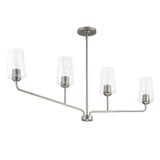 Celino 4 Light Linear Chandelier 21.5 Inch Tall and 5 Inch Wide by Progress - P400441