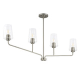 Celino 4 Light Linear Chandelier 21.5 Inch Tall and 5 Inch Wide by Progress - P400441