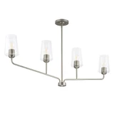 Celino 4 Light Linear Chandelier 21.5 Inch Tall and 5 Inch Wide by Progress - P400441