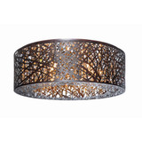 Kirkham Laurels 9 Light 23.5 Inch Wide Flush Mount by BSH - 174-BEL-463245