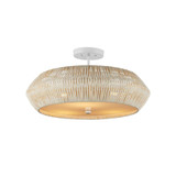 Antibes 3 Light Semi Flush Mount 12.5 and 24.5 Inch Wide by Currey Company - 9000-1346