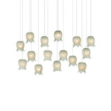 Polpo 15 Light Linear Multi Drop Pendant 48 Inch Wide by Currey Company - 9000-1399