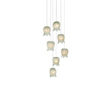 Polpo 7 Light Round Multi Drop Pendant 13 X 13 Inch Wide by Currey Company - 9000-1397