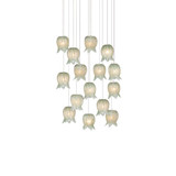 Polpo 15 Light Round Multi Drop Pendant 21 Inch Wide by Currey Company - 9000-1398