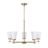 Drake 5 Light Chandelier 18.5 Inch Tall and 28 Inch Wide by Capital - 461051
