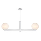 2 Light Art Deco Linear Chandelier by BSH - 2583-BEL-1345023