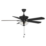 5 Blade Outdoor Ceiling Fan with Light Kit 52 Inches Wide by BSH - 2583-BEL-1298378