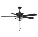 5 Blade Outdoor Ceiling Fan with Light Kit 52 Inches Wide by BSH - 2583-BEL-1298378