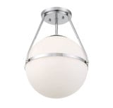 1 Light 17.13 Inch Tall Semi Flush Mount by BSH - 2583-BEL-1107299