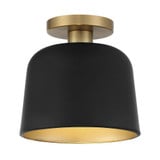 1 Light 9 Inch Wide Vintage Semi Flush Mount by BSH - 2583-BEL-1107431
