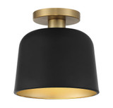 1 Light 9 Inch Wide Vintage Semi Flush Mount by BSH - 2583-BEL-1107431