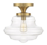 1 Light 12 Inch Wide Vintage Semi Flush Mount by BSH - 2583-BEL-1159430