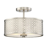 2 Light 13 Inch Wide Modern Semi Flush Mount by BSH - 2583-BEL-1107248