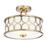2 Light 13 Inch Wide Bohemian Semi Flush Mount by BSH - 2583-BEL-1107247
