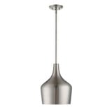 1 Light Mid Century Modern Small Pendant 14 Inch Tall by BSH - 2583-BEL-1107254