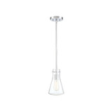 1 Light Mid Century Modern Small Pendant 10.5 Inch Tall by BSH - 2583-BEL-1107296