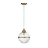 1 Light Mid Century Modern Small Pendant 12.5 Inch Tall by BSH - 2583-BEL-1107388