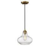 1 Light Mid Century Modern Small Pendant 10 Inch Tall by BSH - 2583-BEL-1107311