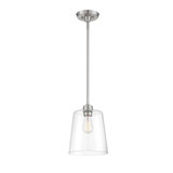 1 Light Mid Century Modern Small Pendant 11.5 Inch Tall by BSH - 2583-BEL-1107322