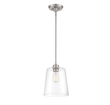 1 Light Mid Century Modern Small Pendant 11.5 Inch Tall by BSH - 2583-BEL-1107322