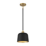 1 Light Mid Century Modern Small Pendant 9 Inch Tall by BSH - 2583-BEL-1107434