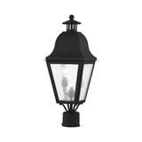Amwell 2 Light Outdoor Post Top Lantern 8.5 x 21 Inches by Livex - 2552