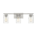 3 Light Cylinder Glass Mid Century Vanity Light 24 Inch Wide by BSH - 2583-BEL-1107368